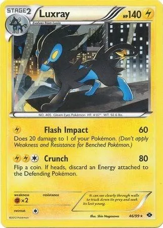 Luxray - 46/99 Cosmos Holo #046/099 Holofoil Pokémon card from Blister Exclusives