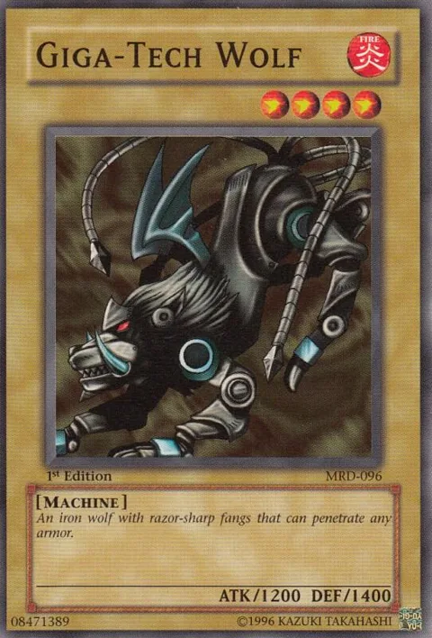 Giga-Tech Wolf MRD-096 Unlimited Yu-Gi-Oh card from Metal Raiders