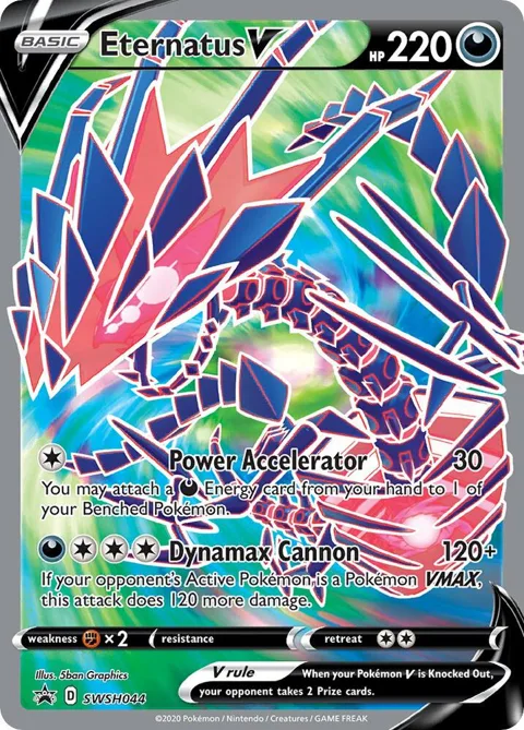 Eternatus V #SWSH044 Holofoil Pokémon card from Sword & Shield Promo Cards