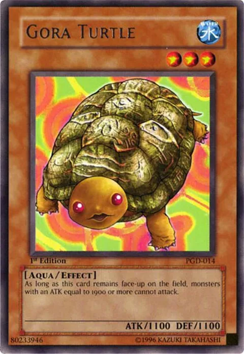 Gora Turtle PGD-014 1st Edition Yu-Gi-Oh card from Pharaonic Guardian