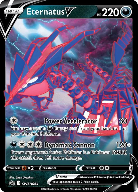 Eternatus V #SWSH064 Holofoil Pokémon card from Sword & Shield Promo Cards