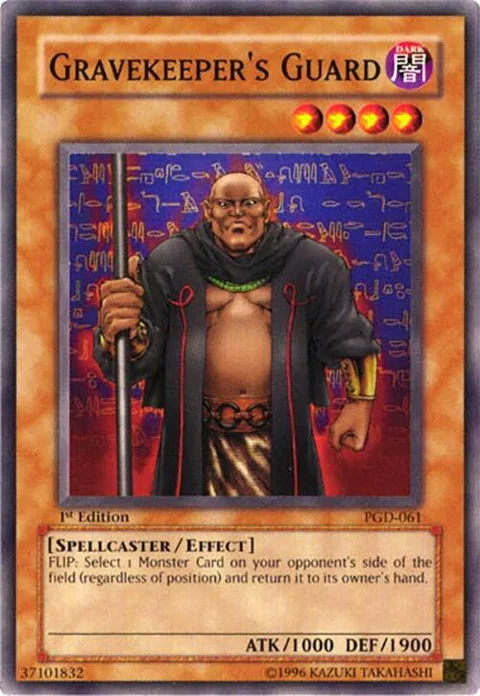 Gravekeeper's Guard PGD-061 1st Edition Yu-Gi-Oh card from Pharaonic Guardian