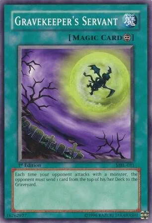 Gravekeeper's Servant MRL-031 1st Edition Yu-Gi-Oh card from Magic Ruler