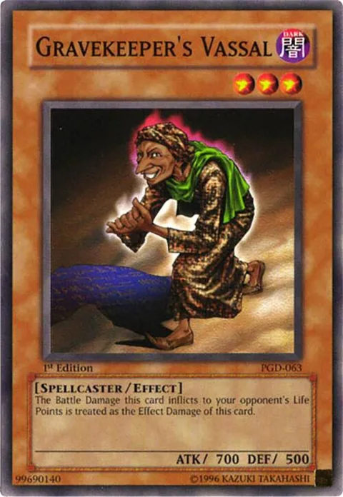Gravekeeper's Vassal PGD-063 1st Edition Yu-Gi-Oh card from Pharaonic Guardian