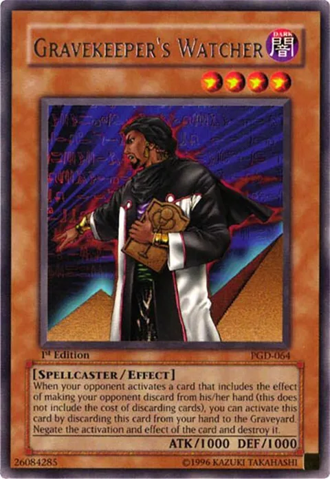 Gravekeeper's Watcher PGD-064 Unlimited Yu-Gi-Oh card from Pharaonic Guardian