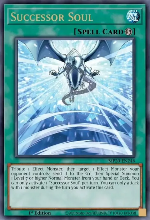 Successor Soul MP20-EN246 Yu-Gi-Oh card from 2020 Tin of Lost Memories