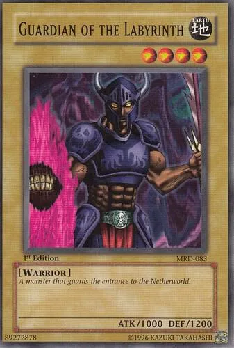 Guardian of the Labyrinth MRD-083 Unlimited Yu-Gi-Oh card from Metal Raiders