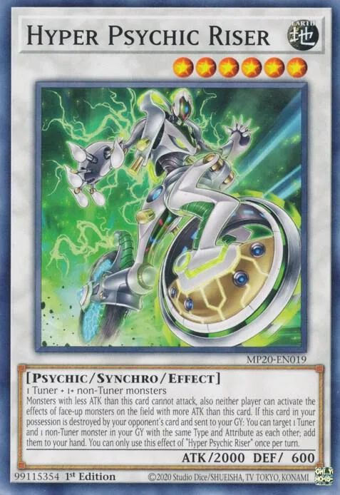 Hyper Psychic Riser MP20-EN019 Yu-Gi-Oh card from 2020 Tin of Lost Memories