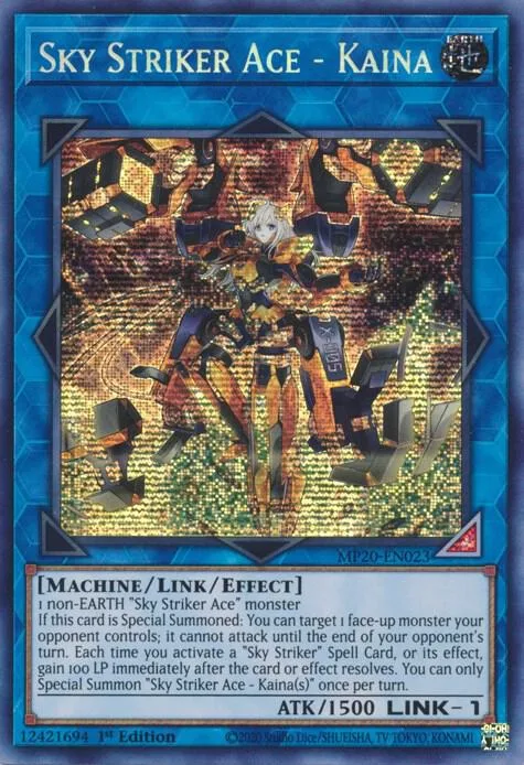 Sky Striker Ace - Kaina MP20-EN023 Yu-Gi-Oh card from 2020 Tin of Lost Memories