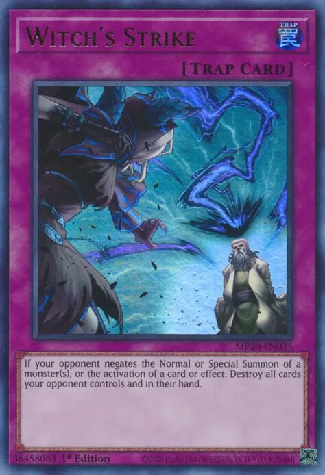 Witch's Strike MP20-EN035 Yu-Gi-Oh card from 2020 Tin of Lost Memories