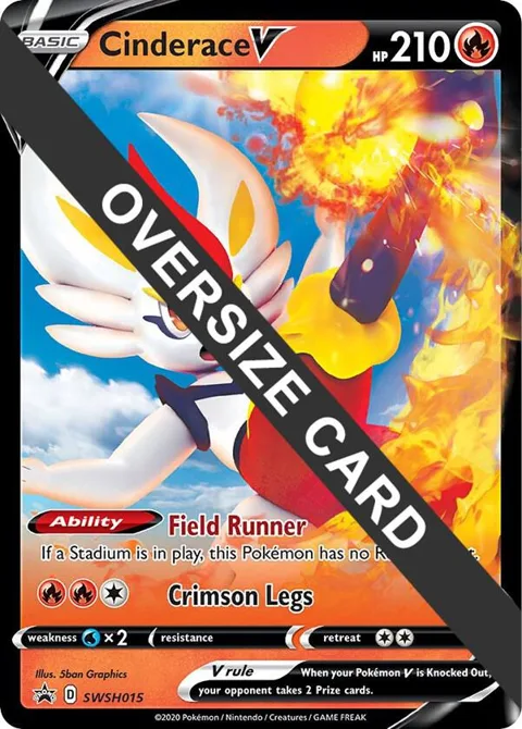 Cinderace V #SWSH015 Holofoil Pokémon card from Jumbo Cards