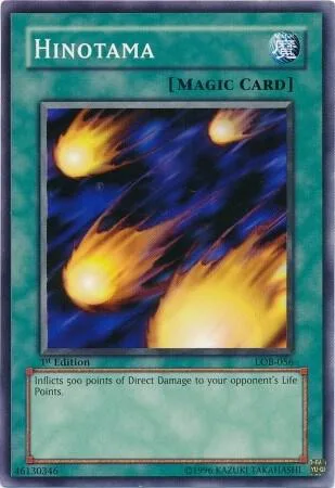 Hinotama LOB-056 1st Edition Yu-Gi-Oh card from The Legend of Blue Eyes White Dragon