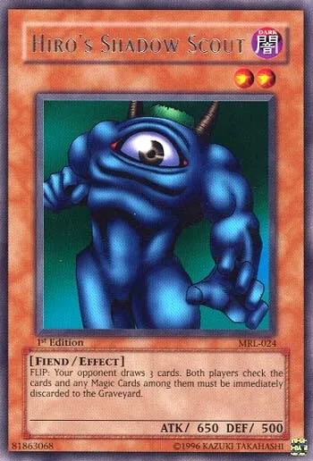 Hiro's Shadow Scout MRL-024 1st Edition Yu-Gi-Oh card from Magic Ruler