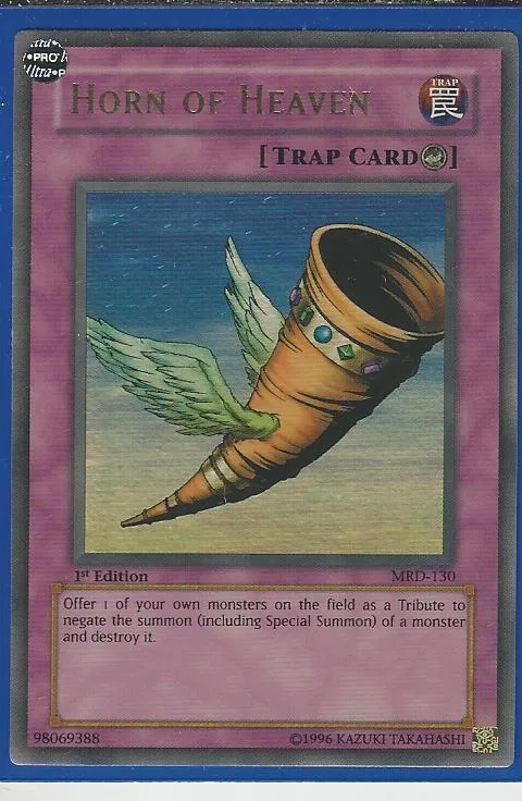 Horn of Heaven MRD-130 Unlimited Yu-Gi-Oh card from Metal Raiders