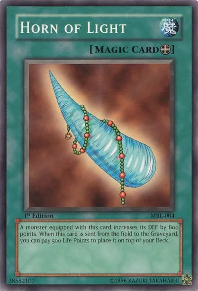 Horn of Light MRL-004 Unlimited Yu-Gi-Oh card from Magic Ruler