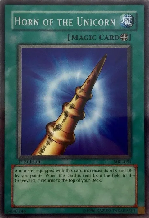 Horn of the Unicorn MRL-054 Unlimited Yu-Gi-Oh card from Magic Ruler