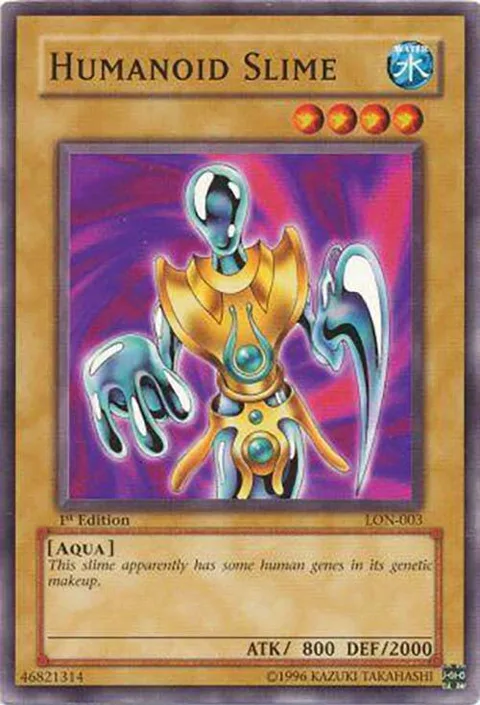 Humanoid Slime LON-003 Yu-Gi-Oh card from Labyrinth of Nightmare
