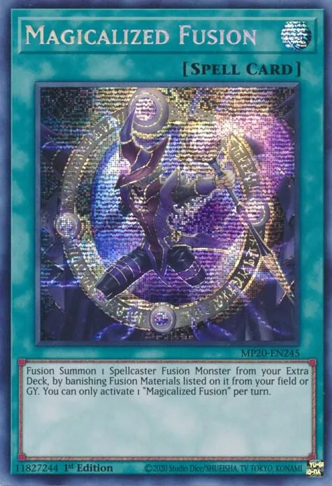 Magicalized Fusion MP20-EN245 Yu-Gi-Oh card from 2020 Tin of Lost Memories