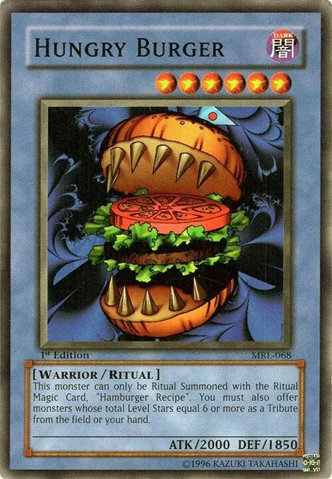 Hungry Burger MRL-068 Unlimited Yu-Gi-Oh card from Magic Ruler