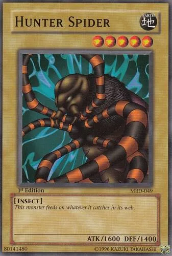 Hunter Spider MRD-049 1st Edition Yu-Gi-Oh card from Metal Raiders
