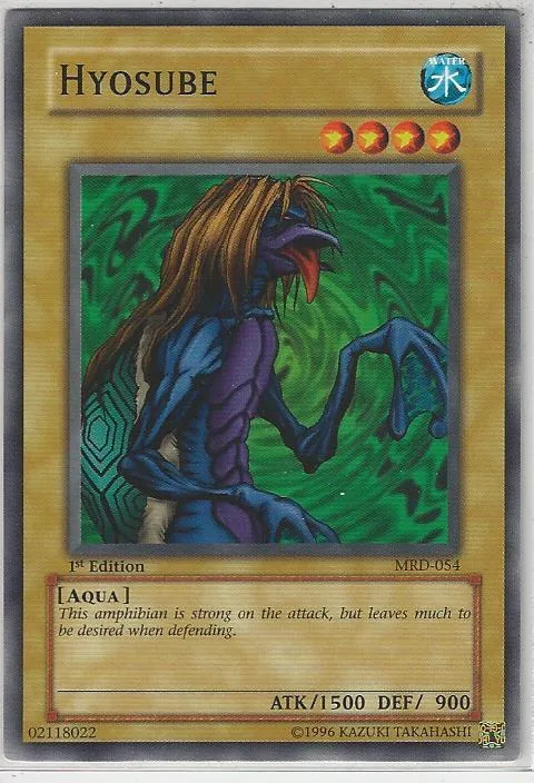 Hyosube MRD-054 1st Edition Yu-Gi-Oh card from Metal Raiders