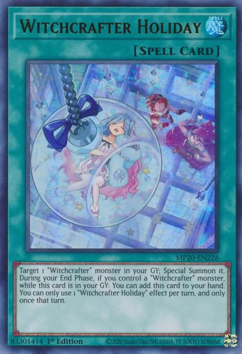 Witchcrafter Holiday MP20-EN226 Yu-Gi-Oh card from 2020 Tin of Lost Memories