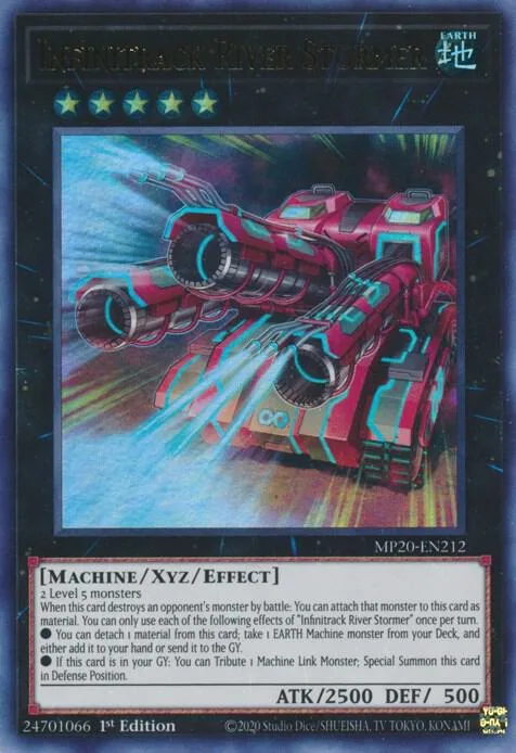 Infinitrack River Stormer MP20-EN212 Yu-Gi-Oh card from 2020 Tin of Lost Memories