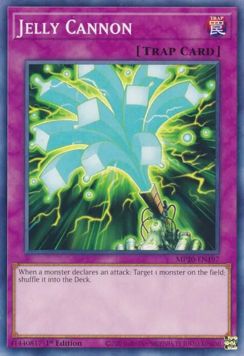 Jelly Cannon MP20-EN197 Yu-Gi-Oh card from 2020 Tin of Lost Memories