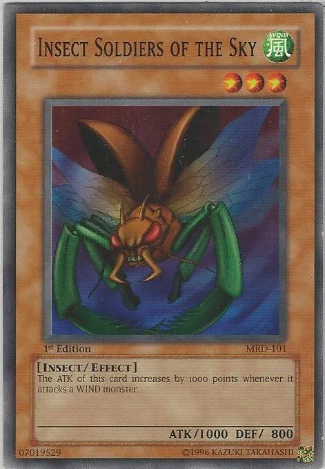 Insect Soldiers of the Sky MRD-101 Yu-Gi-Oh card from Metal Raiders