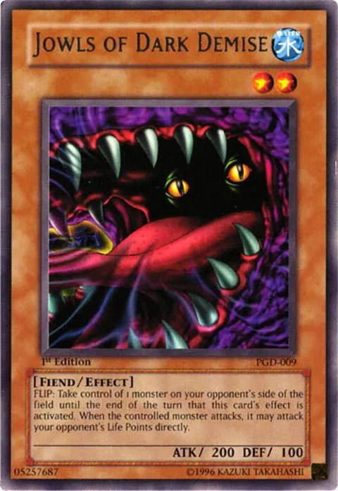 Jowls of Dark Demise PGD-009 1st Edition Yu-Gi-Oh card from Pharaonic Guardian