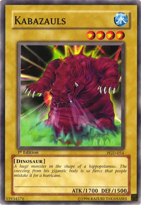 Kabazauls PGD-054 Unlimited Yu-Gi-Oh card from Pharaonic Guardian
