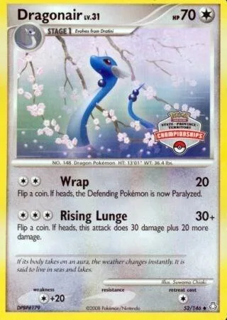 Dragonair - 52/146 State Championships #052/146 Pokémon card from League & Championship Cards