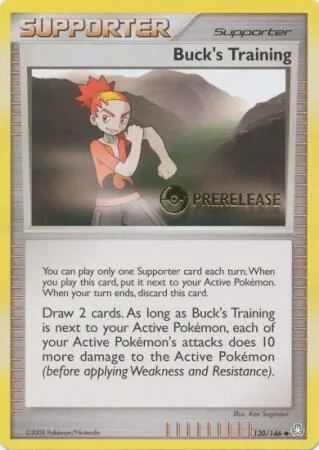 Buck's Training - 130/146 Prerelease #130 Pokémon card from Miscellaneous Cards & Products