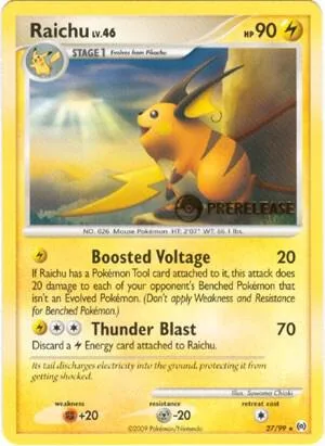 Raichu - 27/99 Prerelease #27/99 Pokémon card from Nintendo Promos