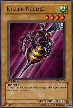 Killer Needle MRD-006 1st Edition Yu-Gi-Oh card from Metal Raiders