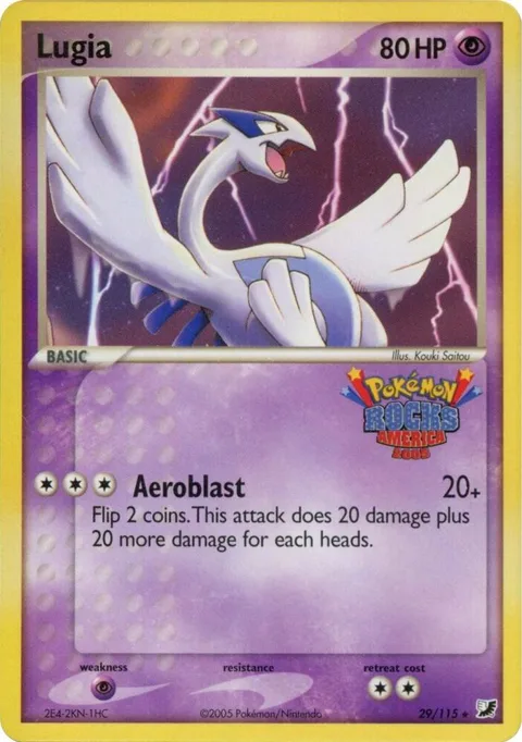 Lugia - 29/115 Pokemon Rocks America #029/115 Pokémon card from Miscellaneous Cards & Products