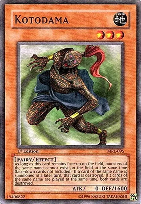 Kotodama MRL-095 Unlimited Yu-Gi-Oh card from Magic Ruler