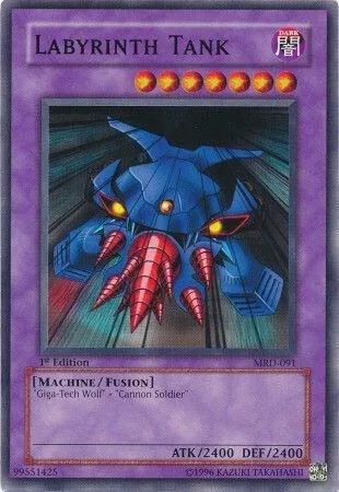 Labyrinth Tank MRD-091 Unlimited Yu-Gi-Oh card from Metal Raiders