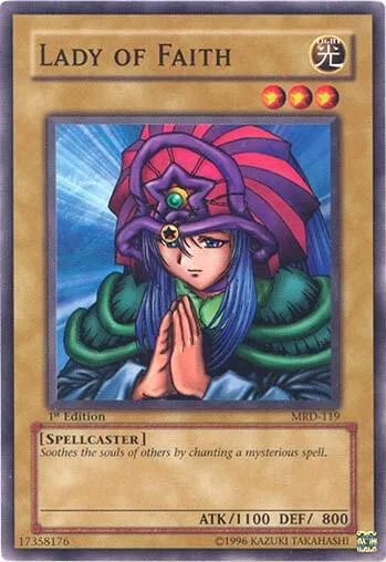 Lady of Faith MRD-119 1st Edition Yu-Gi-Oh card from Metal Raiders