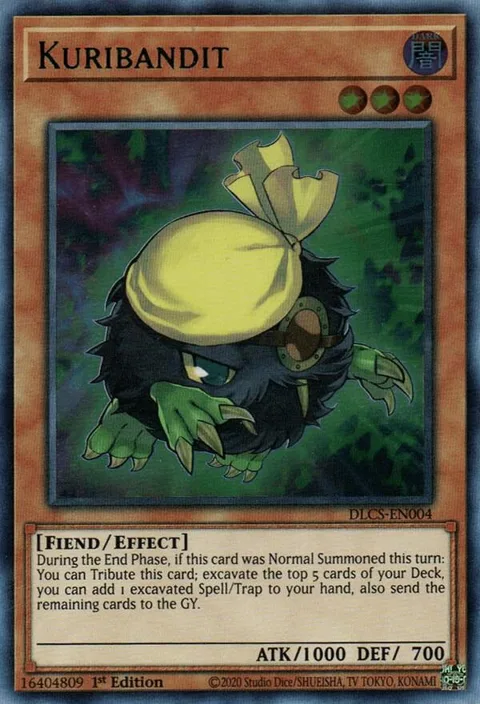 Kuribandit DLCS-EN004 Yu-Gi-Oh card from Dragons of Legend: The Complete Series
