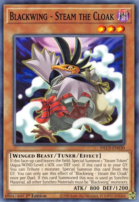 Blackwing - Steam the Cloak DLCS-EN030 Yu-Gi-Oh card from Dragons of Legend: The Complete Series