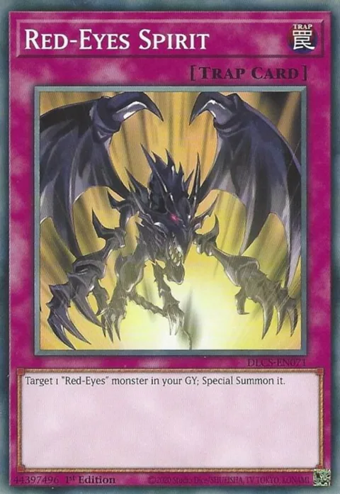 Red-Eyes Spirit DLCS-EN071 Yu-Gi-Oh card from Dragons of Legend: The Complete Series