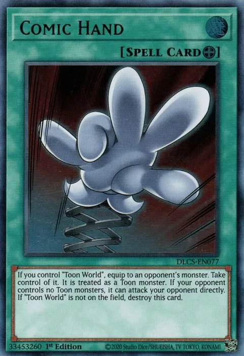 Comic Hand DLCS-EN077 Yu-Gi-Oh card from Dragons of Legend: The Complete Series