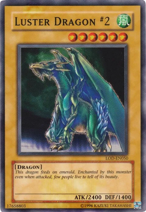 Luster Dragon #2 LOD-050 Yu-Gi-Oh card from Legacy of Darkness