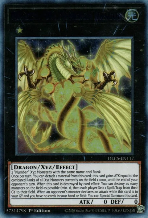 Number 100: Numeron Dragon DLCS-EN117 Yu-Gi-Oh card from Dragons of Legend: The Complete Series