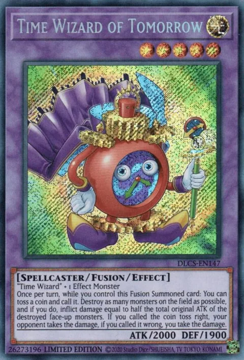 Time Wizard of Tomorrow DLCS-EN147 Yu-Gi-Oh card from Dragons of Legend: The Complete Series