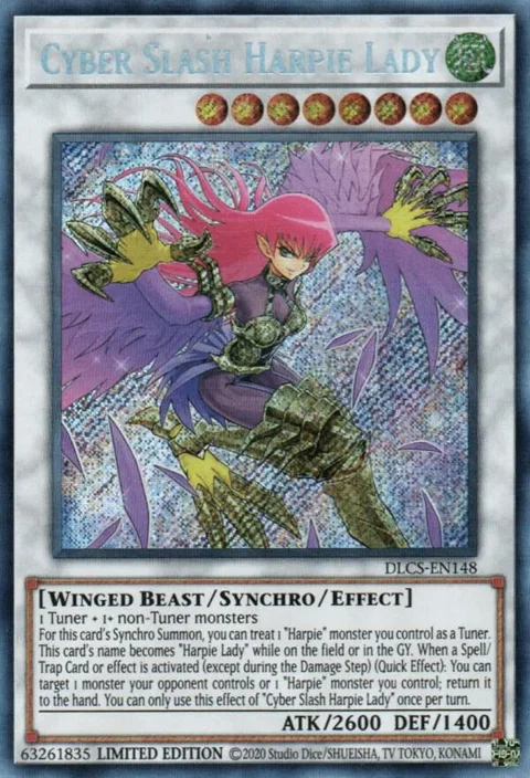 Cyber Slash Harpie Lady DLCS-EN148 Yu-Gi-Oh card from Dragons of Legend: The Complete Series