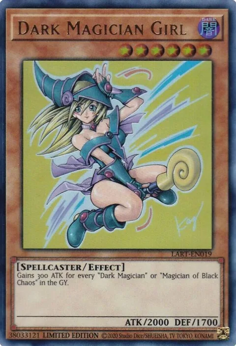 Dark Magician Girl 2020 LART-EN019 Yu-Gi-Oh card from The Lost Art Promotion