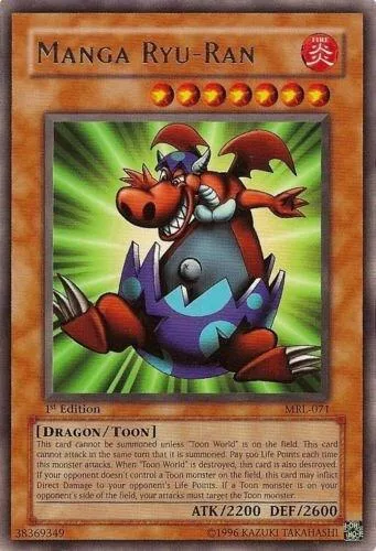 Manga Ryu-Ran MRL-071 1st Edition Yu-Gi-Oh card from Magic Ruler