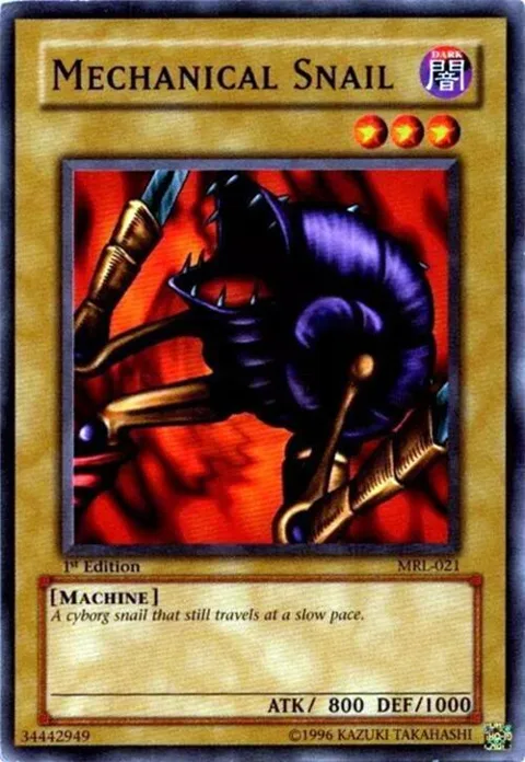Mechanical Snail MRL-021 1st Edition Yu-Gi-Oh card from Magic Ruler